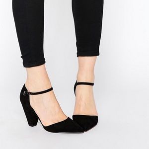 Asos black pointed heels